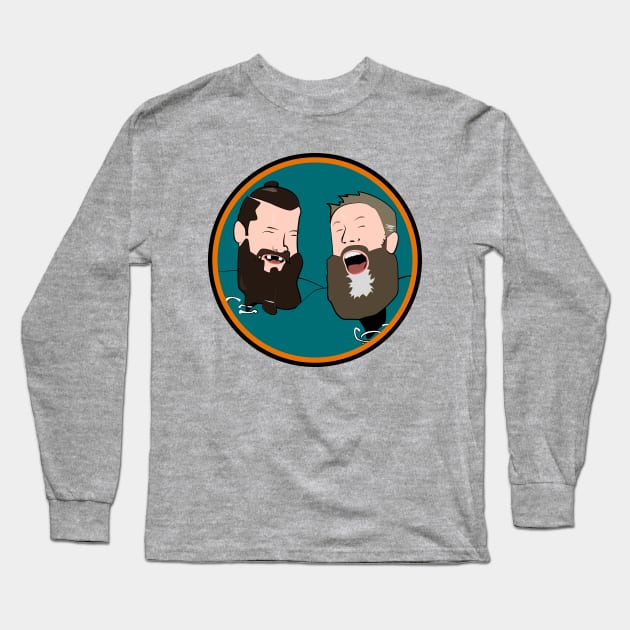 Bearded Buddies Joe Thornton Brent Burns Long Sleeve T-Shirt by MDSmith29